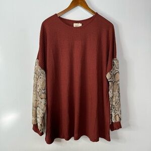 Grace &‎ Emma NWT Waffle Knit Top Size 3xl